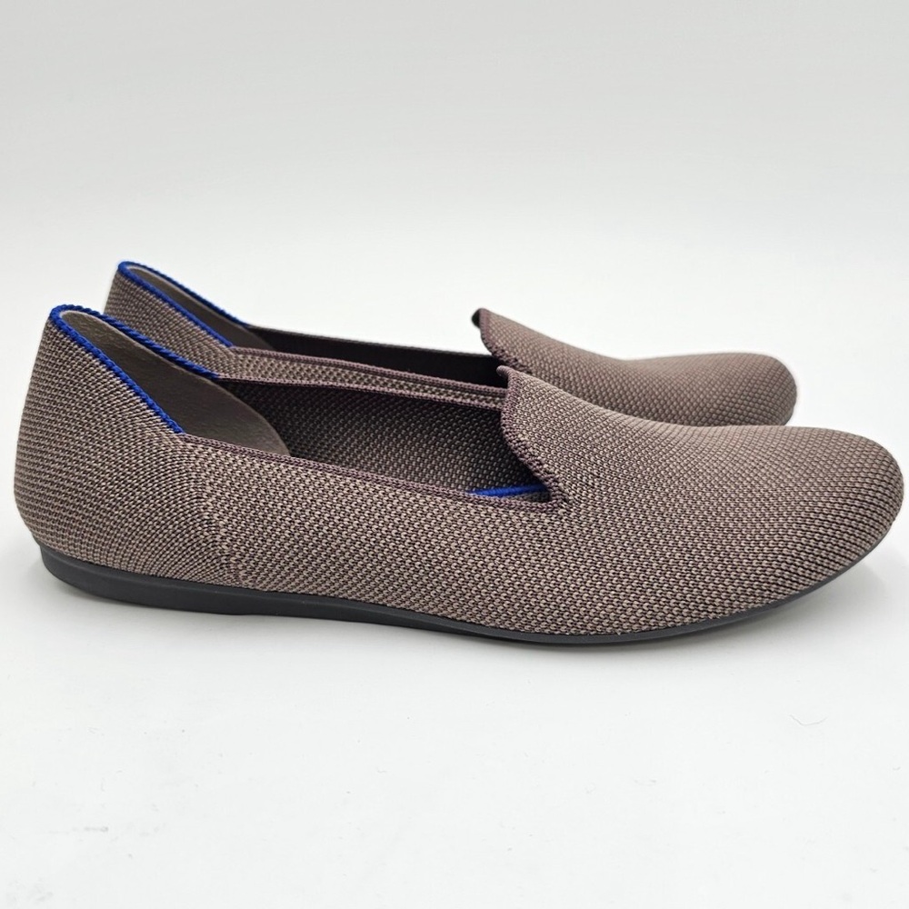 Rothy’s The Loafer Womens Size US 8.5 Mocha Textile Round Toe Flats Slip On